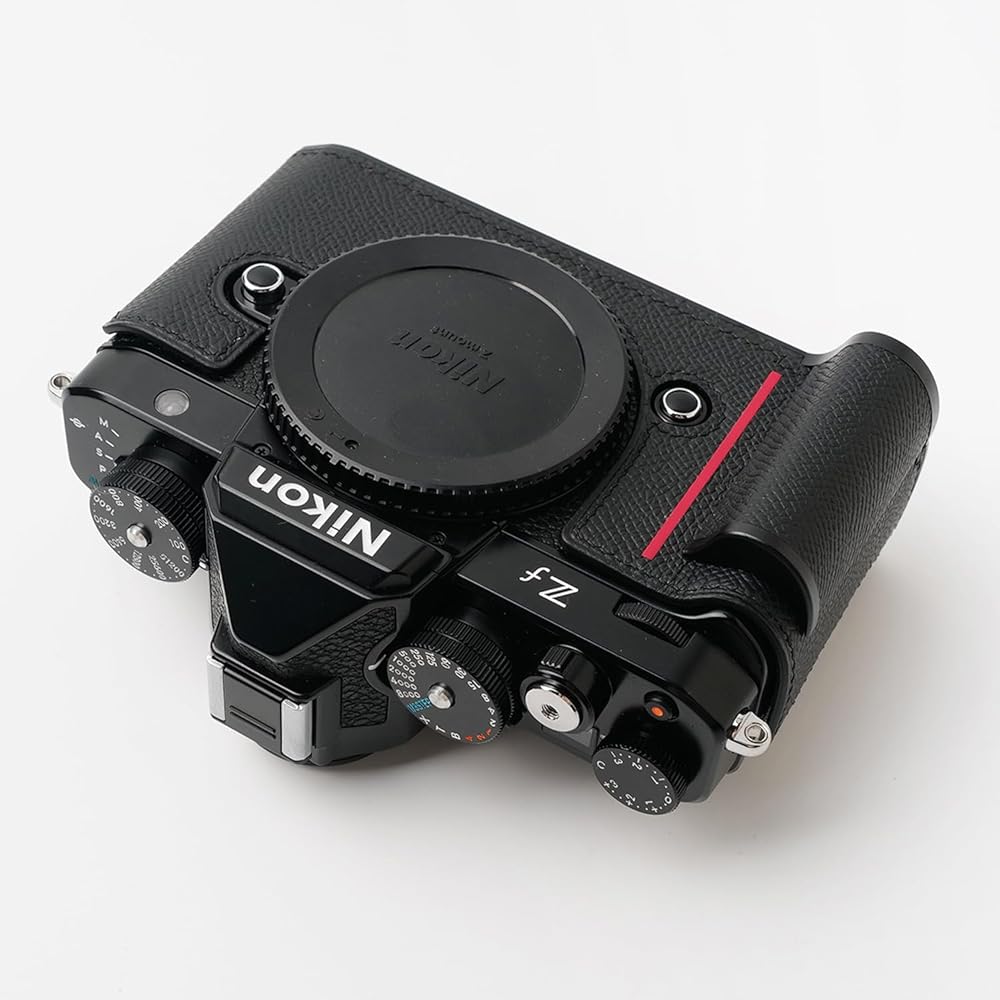 Amazon.co.jp: Iborrys カメラ本革ハーフケース、Nikon Zf対応